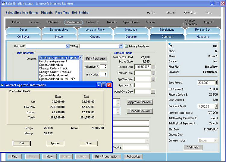 VAutomated Purchase Agreements